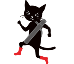 The black cat "Mee" sticker #347728