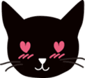 The black cat "Mee" sticker #347741