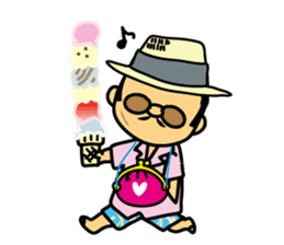 Mischievous boss -Summer version- sticker #348714