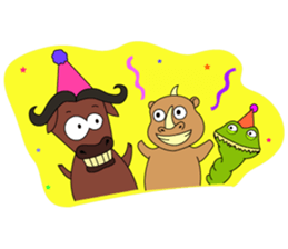 Crazy Animals Set sticker #349500