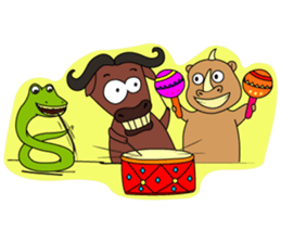 Crazy Animals Set sticker #349502