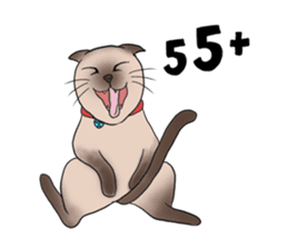 Happy Por-Poh Cat sticker #350827
