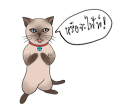 Happy Por-Poh Cat sticker #350835