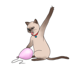 Happy Por-Poh Cat sticker #350848