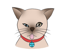 Happy Por-Poh Cat sticker #350853