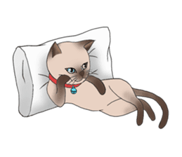 Happy Por-Poh Cat sticker #350859