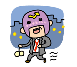 Masked businessman Sticker sticker #352048