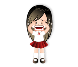 i'am "bikibaam" Cute little girl And fun sticker #352745