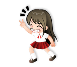 i'am "bikibaam" Cute little girl And fun sticker #352746