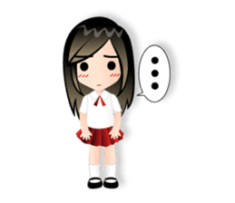 i'am "bikibaam" Cute little girl And fun sticker #352748