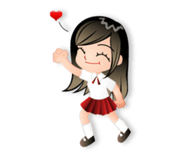 i'am "bikibaam" Cute little girl And fun sticker #352751