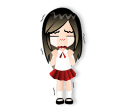 i'am "bikibaam" Cute little girl And fun sticker #352754
