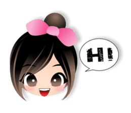 i'am "bikibaam" Cute little girl And fun sticker #352779