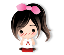 i'am "bikibaam" Cute little girl And fun sticker #352784