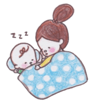 Parenting daily diary of new mom sticker #352913