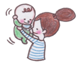 Parenting daily diary of new mom sticker #352943