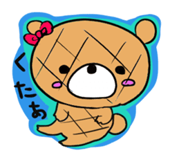 Bread of a cute character sticker #354109