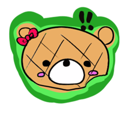 Bread of a cute character sticker #354111