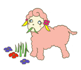 Happy sheep"NONO" sticker #354606