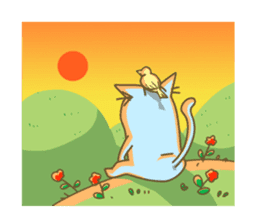 The male cat  "Tinkle" sticker #355407