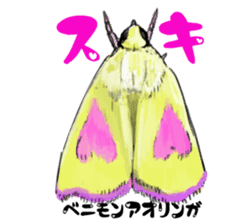 I love moth! sticker #355809