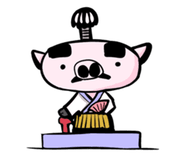 Feudal lord of pig(English version) sticker #356065