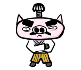 Feudal lord of pig(English version) sticker #356066
