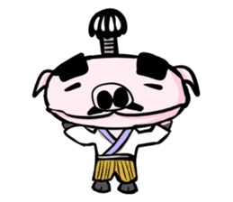 Feudal lord of pig(English version) sticker #356067