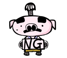 Feudal lord of pig(English version) sticker #356071