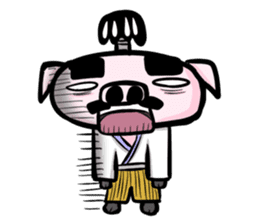 Feudal lord of pig(English version) sticker #356073