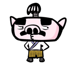 Feudal lord of pig(English version) sticker #356074