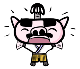 Feudal lord of pig(English version) sticker #356075