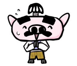 Feudal lord of pig(English version) sticker #356076