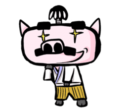 Feudal lord of pig(English version) sticker #356082