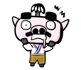Feudal lord of pig(English version) sticker #356084