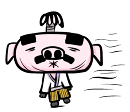 Feudal lord of pig(English version) sticker #356085
