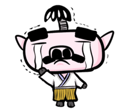 Feudal lord of pig(English version) sticker #356087