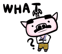 Feudal lord of pig(English version) sticker #356092