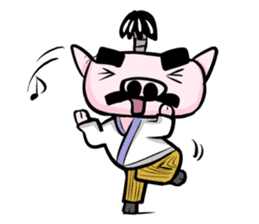 Feudal lord of pig(English version) sticker #356102