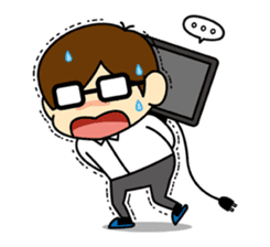 Daily Lives of programmer sticker #356479