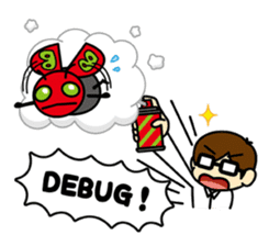 Daily Lives of programmer sticker #356482