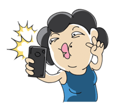 Crazy Aunt sticker #356675