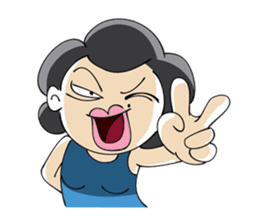 Crazy Aunt sticker #356689