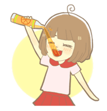 Apple-chan and friends sticker #356833