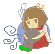 Apple-chan and friends sticker #356847