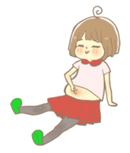 Apple-chan and friends sticker #356851