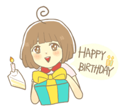 Apple-chan and friends sticker #356859