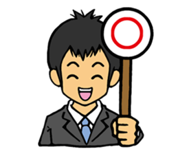 Businessman Stamp sticker #357427
