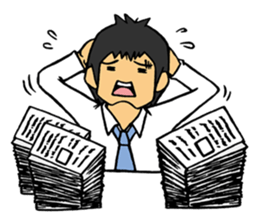 Businessman Stamp sticker #357438