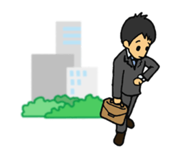 Businessman Stamp sticker #357440